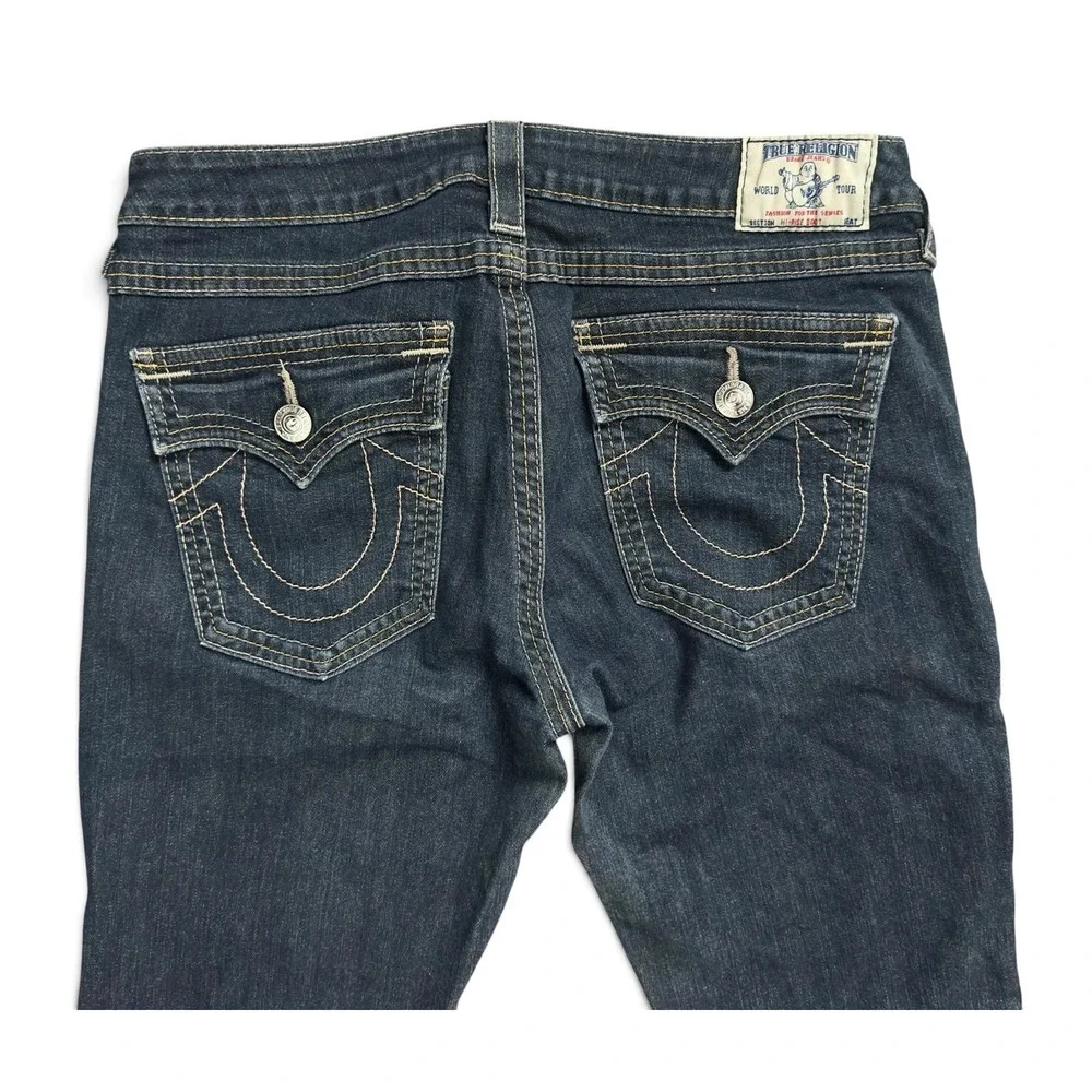 True Religion Womens Dark Wash Hi Rise Boot Jeans Pants Size 32